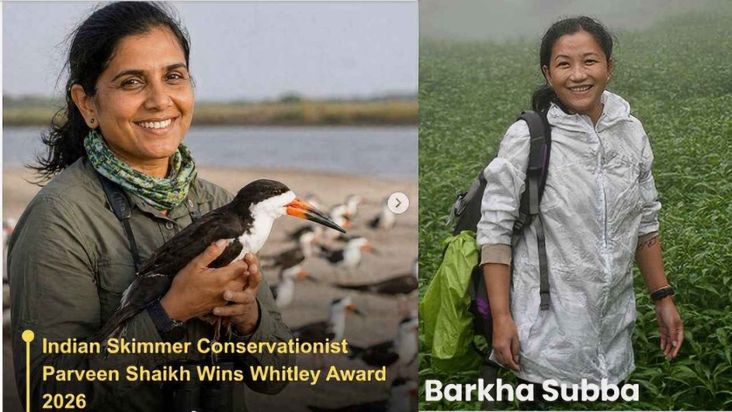 parveen Shaik barkha subba whitley award